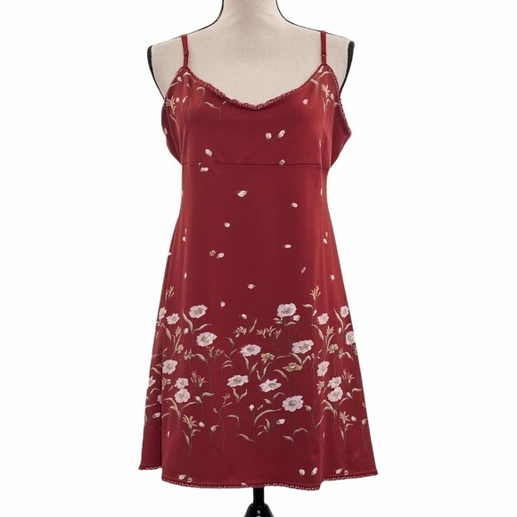BCBGENERATION Red Floral Mini Sleeveless Dress - Picture 1 of 13